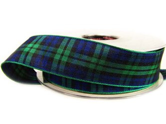 Wstążka 25mm kratka szkocka Black Watch