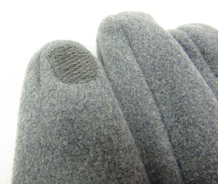 Rękawiczka zamsz męska popiel