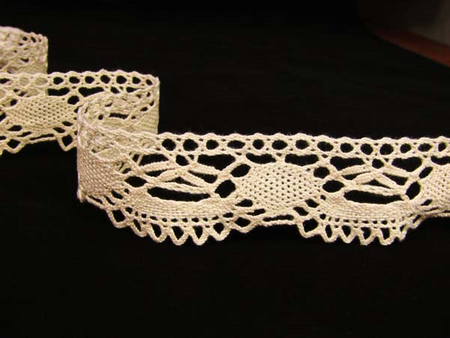 Koronka 4cm bawełniana naturalna