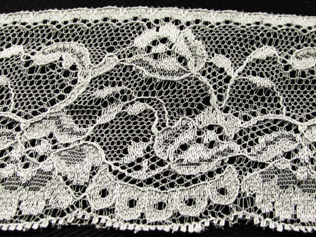 Koronka 5,5cm stabilna popiel