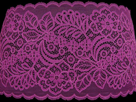 Wstawka 17cm elastyczna róż cyklamen