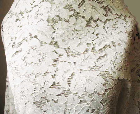 Koronka 150cm bawełnIano-wiskozowa ivory