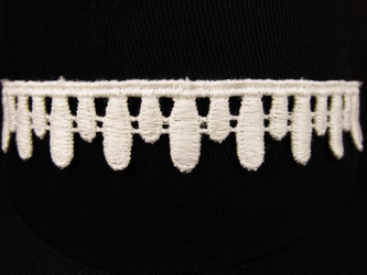 Taśma 1,8cm KROPLA bawełna natural