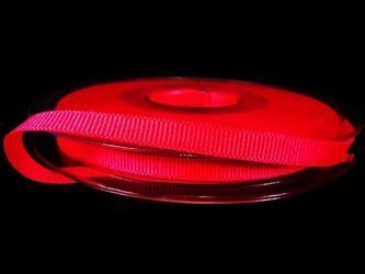 Taśma 6mm ryps poliestrowa neon różowa