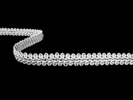 Taśma 1cm galonowa wiskoza biała