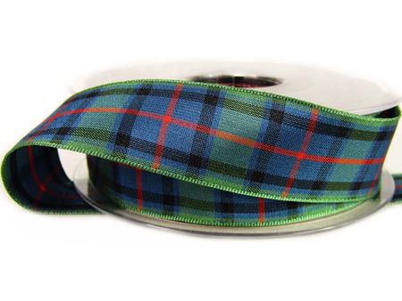 Wstążka 25mm kratka szkocka Flower of Scotland