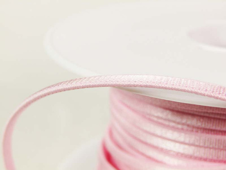 Taśma 3mm elastyczna SPAGHETTI róż