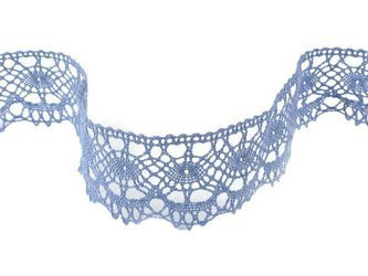 Koronka 5,1cm bawełniana niebieska