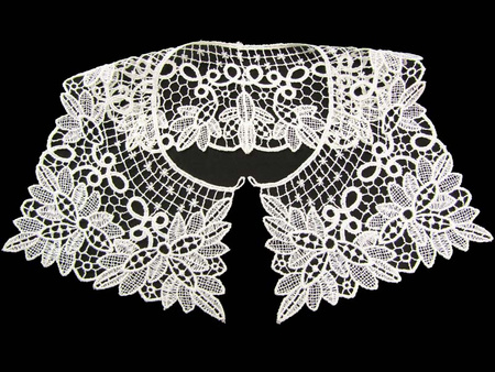 Kołnierzyk damski gipiura biały