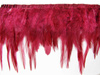 Taśma 12cm piórowa bordo
