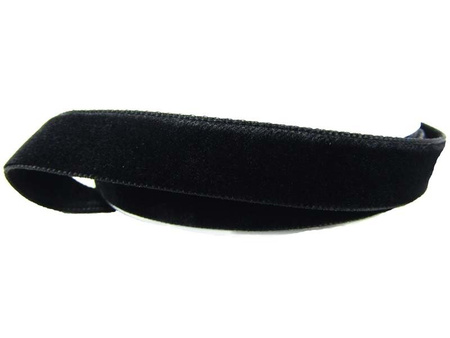 Aksamitka 16mm dwustronna czarna
