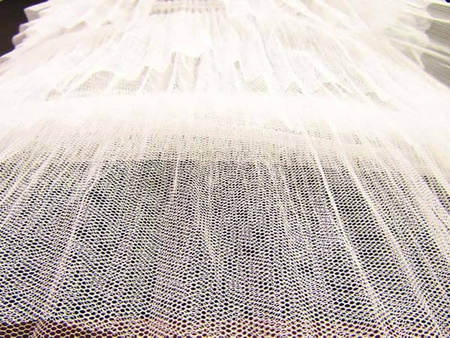 Tkanina 160cm tiulowa FALBANA ivory