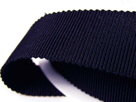 Taśma 15mm ryps bawełniano-wiskozowa granat