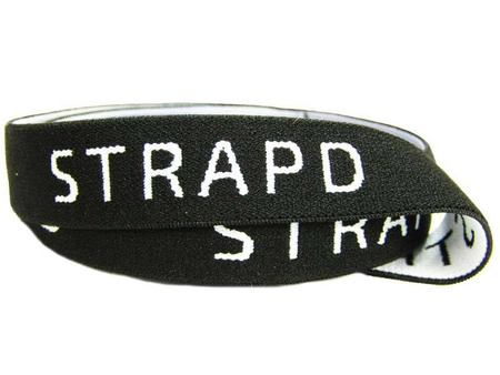 Guma 20mm tkana NAPIS czarna