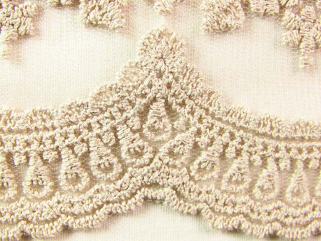 Koronka 7,5cm tiulowa beż
