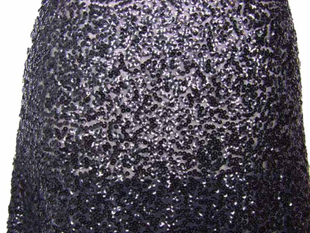 Tiul elastyczny z cekinami czarny