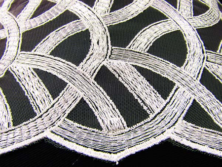 Koronka 14cm tiulowa ivory