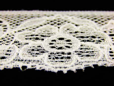 Koronka 5cm elastyczna biała