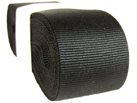 Taśma 37mm ryps poliestrowa czarna