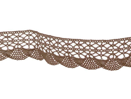 Koronka 3,2cm bawełniana jasny brąz