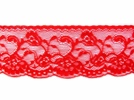 Koronka 6cm stabilna czerwona
