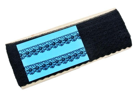 Koronka 1,4cm bawełniana czarna