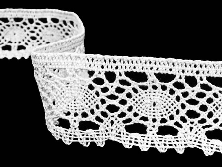 Koronka 3,8cm bawełniana biała