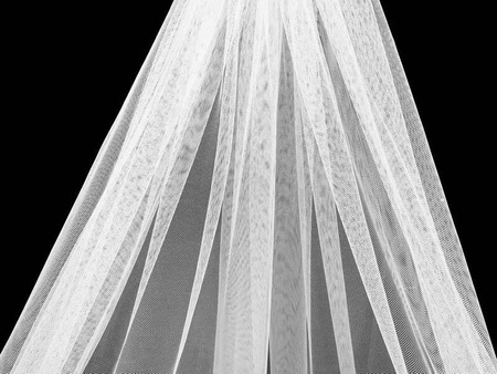 Tiul 300cm miękki stabilny biały