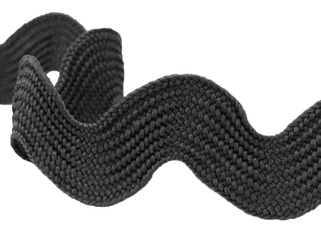 Taśma 28mm zygzak czarna