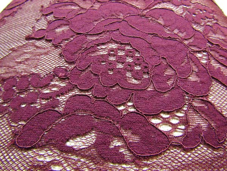 Koronka 155cm stabilna bawełna-poliamid red bean