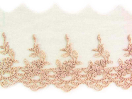 Koronka 9cm tiulowa antyczny róż
