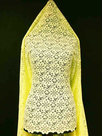 Koronka 150cm poliesterowa cytrynowa