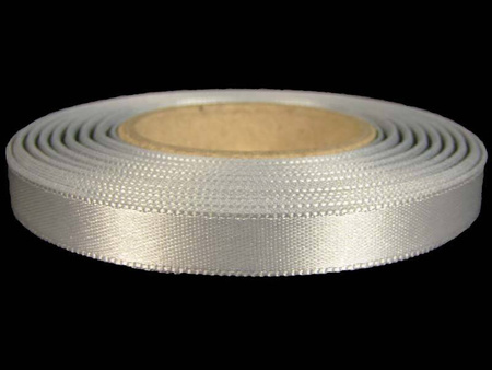 Wstążka 10mm atłas jasny popiel