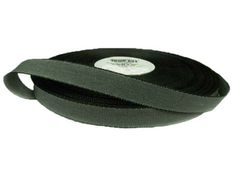 Taśma 12mm bawełniano-wiskozowa grafit