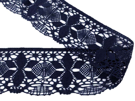 Koronka 8,5cm bawełniana granat