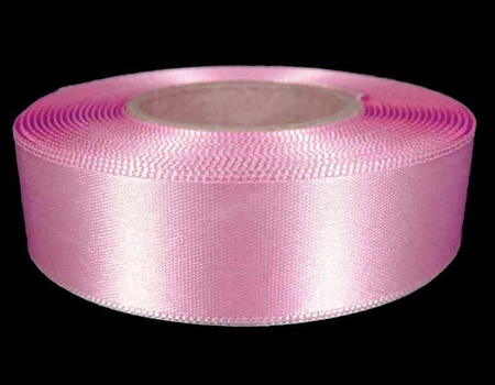 Wstążka 24mm atłas róż