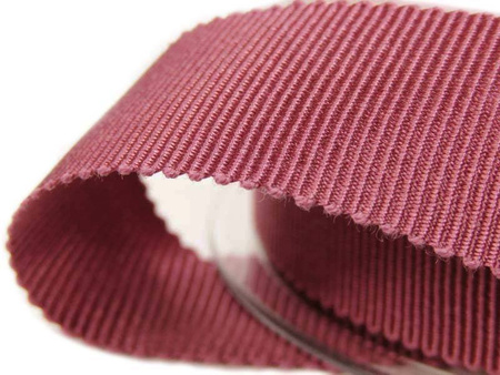 Taśma 25mm ryps bawełniano-wiskozowa antyczny róż