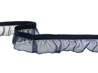 Falbanka 2cm elastyczna granat