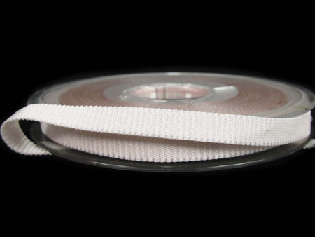 Taśma 6mm elastyczna rypsowa ivory