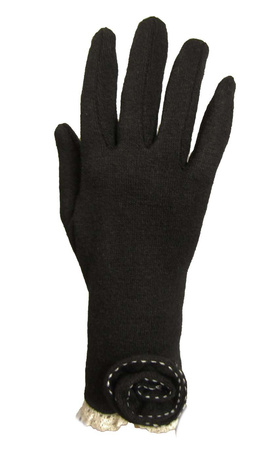Rękawiczka WEŁNA damska czarna