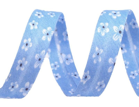 Lamówka 1,4cm poliestrowa niebieska