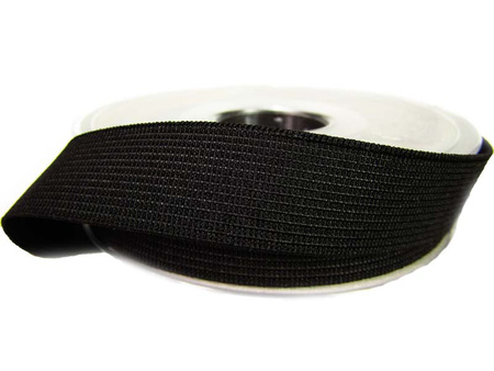 Guma 20mm tkana czarna