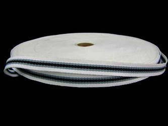 Taśma 10mm ryps LAMPAS biała