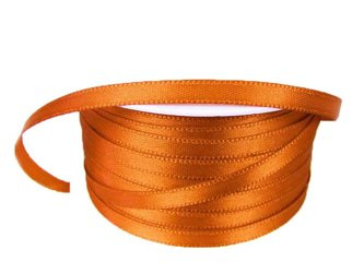 Wstążka 5mm atłas rdzawa