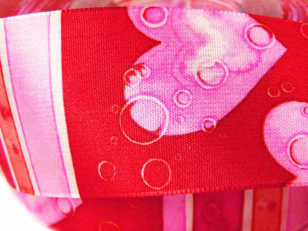 Wstążka 40mm tafta Valentina czerwona