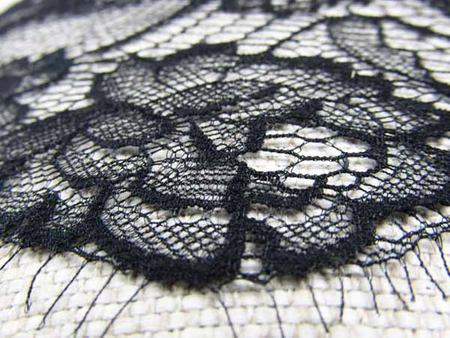 Koronka 15,5cm stabilna czarna