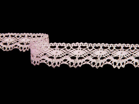 Koronka 2,1cm stabilna jasny róż