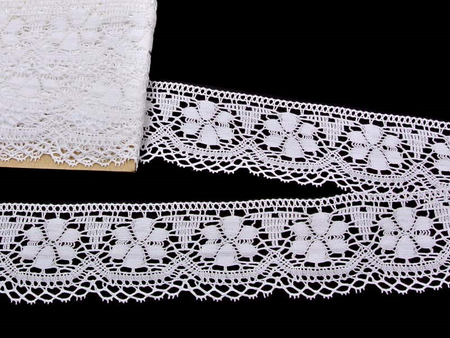 Koronka 5,2cm bawełniana biała