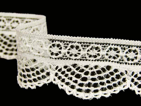 Koronka 2,5cm elastyczna ivory
