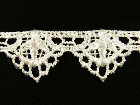 Koronka 2cm gipiurowa kość słoniowa